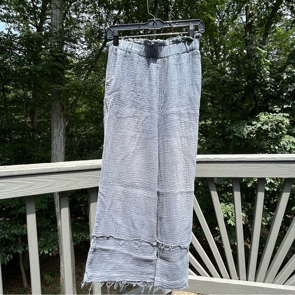 Very J Light Gray Wide Leg Pants Size M